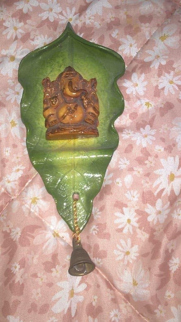 MUURHANGER WANDDECORATIE GANESHA GANESH MET BEL, Ophalen, Gebruikt