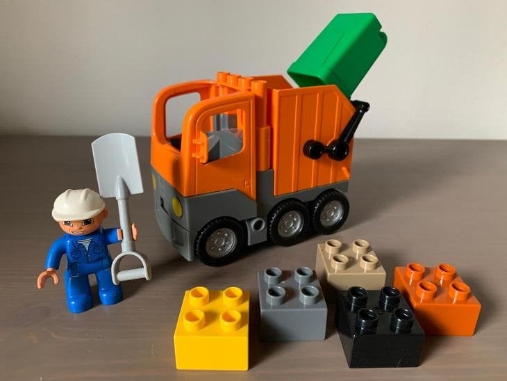 Duplo 5637 - Vuilniswagen, Inclusief minifiguren, Gebruikt, Ophalen of Verzenden, Duplo