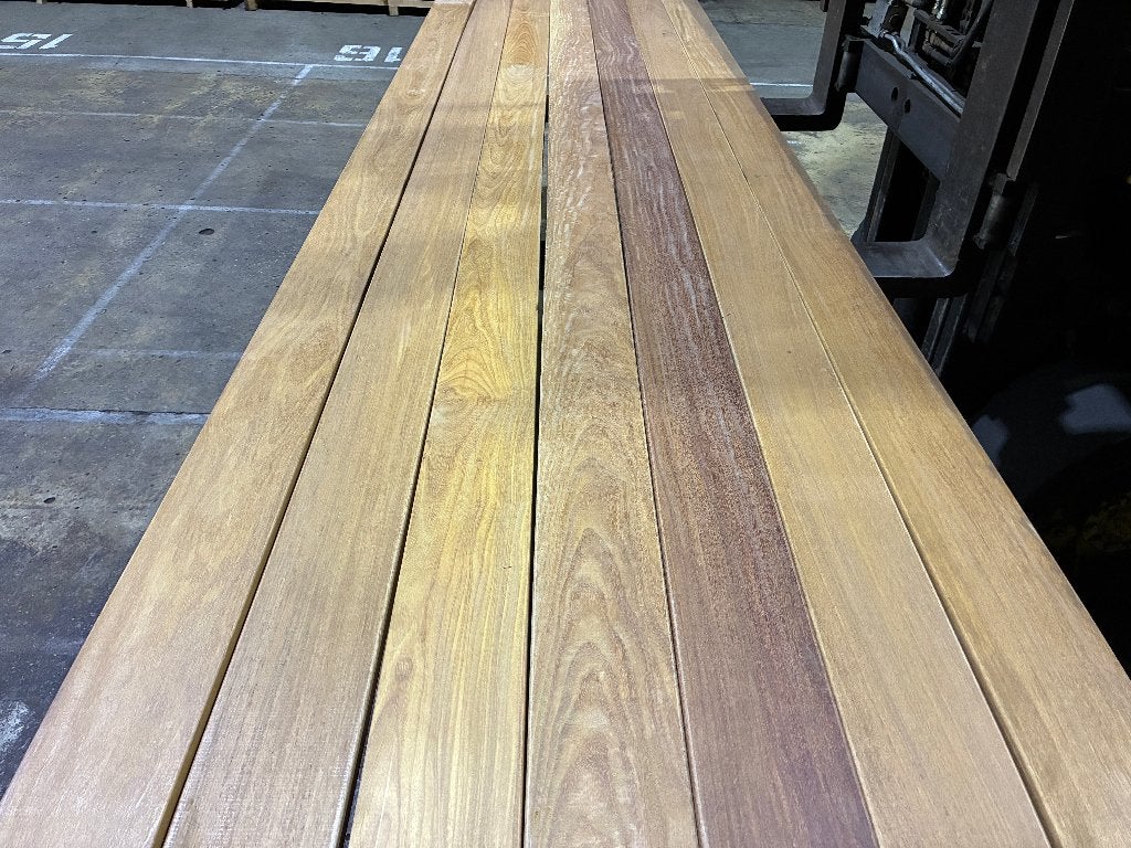 Hardhouten Vlonderplanken Cumaru 25x142mm € 4,42 per m1, Tuin en Terras, Ophalen, Nieuw, Hout