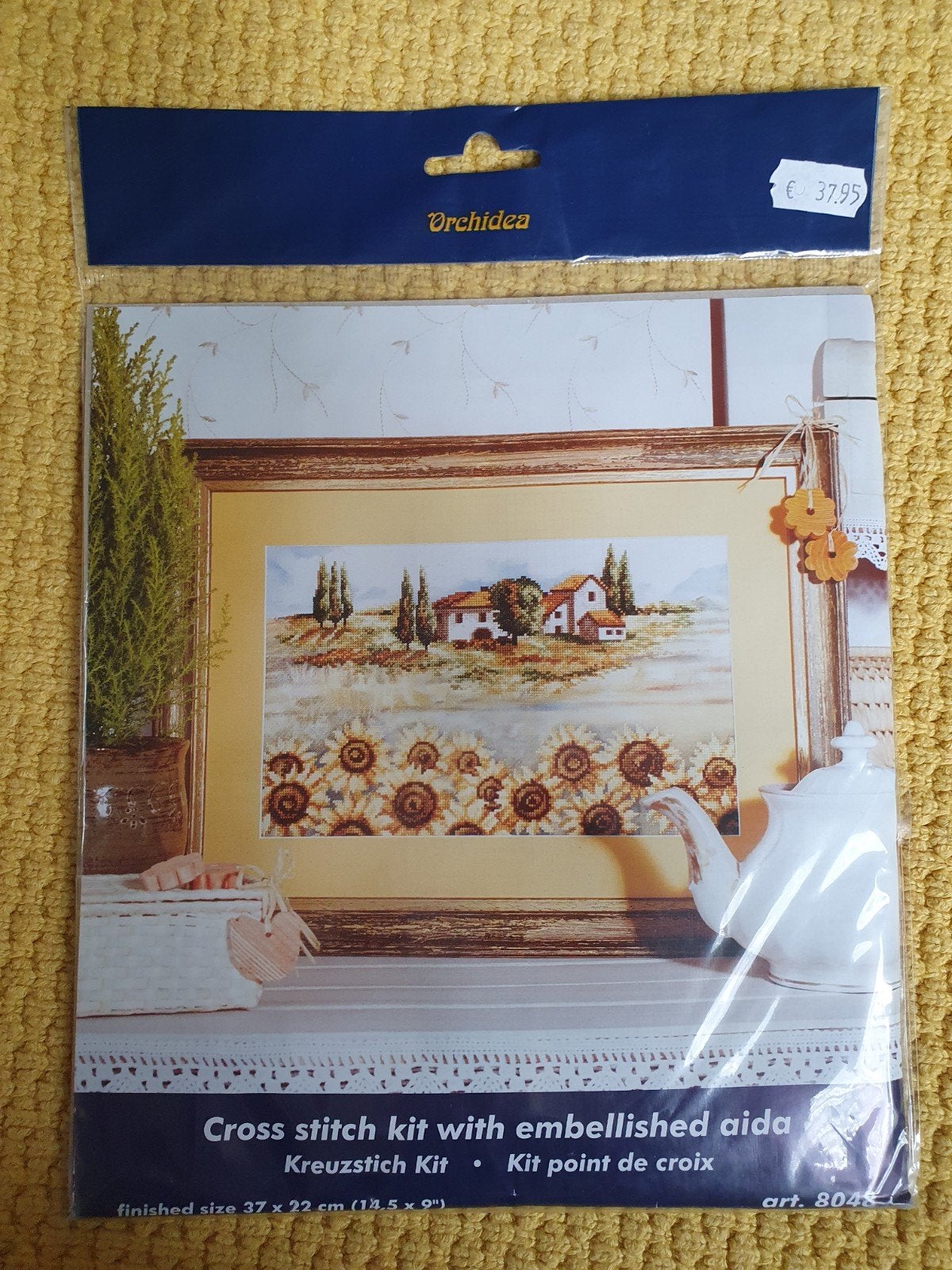 nieuw! voorbedrukt Orchidea DMC borduurpakket, Hobby en Vrije tijd, Verzenden, Nieuw, Handborduren, Borduurpakket