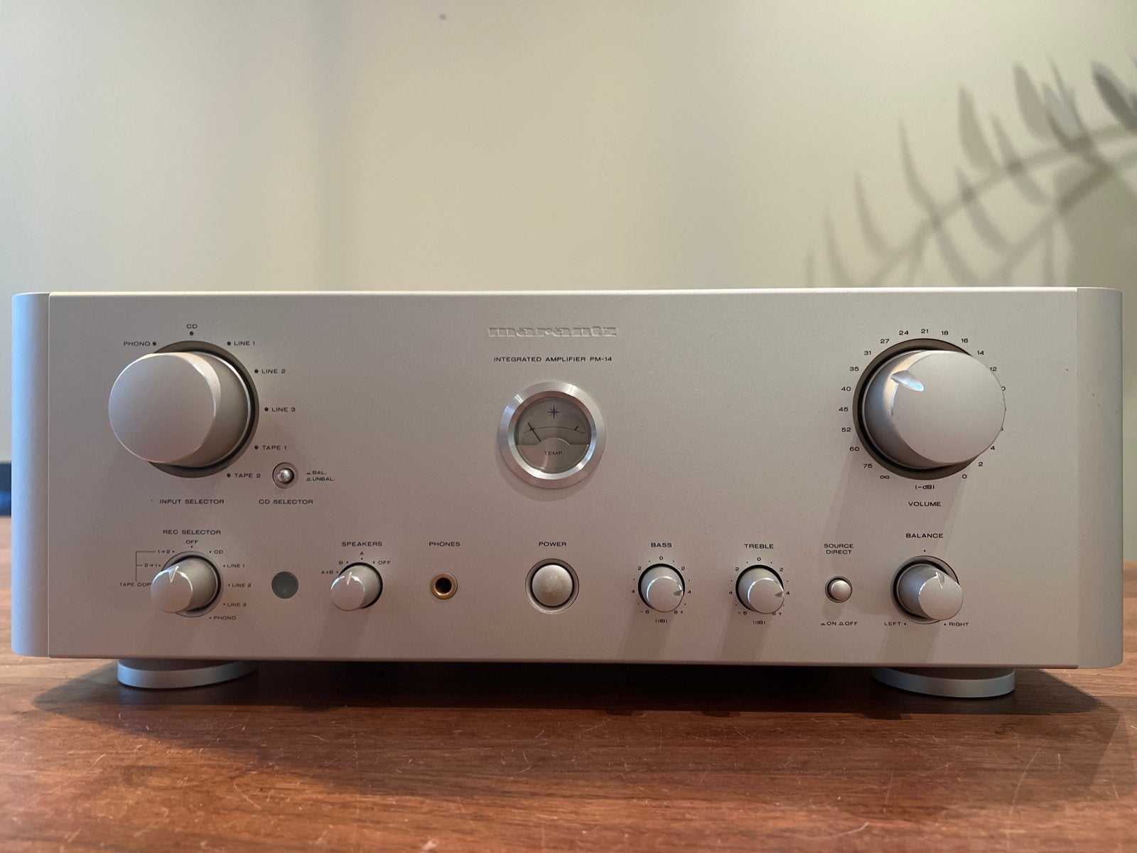 Marantz PM-14 Geïntegreerde Versterker - High-End Audio, Zo goed als nieuw, 120 watt of meer, Stereo, Ophalen
