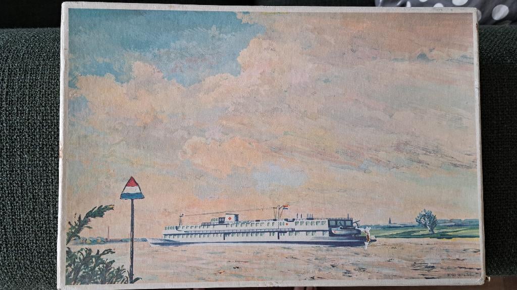 Puzzel 84 stukjes - Veerboot, Ophalen of Verzenden, Minder dan 500 stukjes, Gebruikt, Legpuzzel
