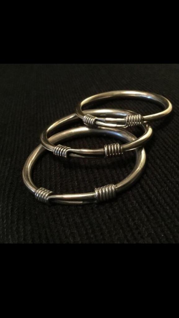 MIAO ZILVEREN ARMBANDEN SMAL! ( in Hilversum), Ophalen of Verzenden, Gebruikt
