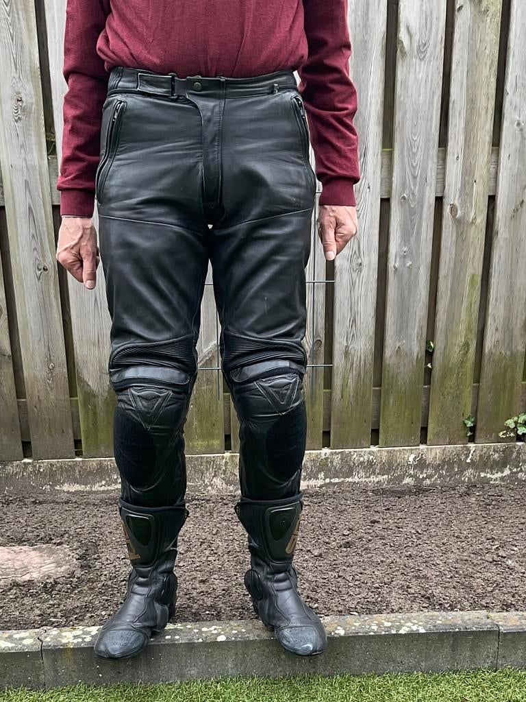 Leren Motorbroek van merk Dainese., Ophalen, Zo goed als nieuw, Zwart
