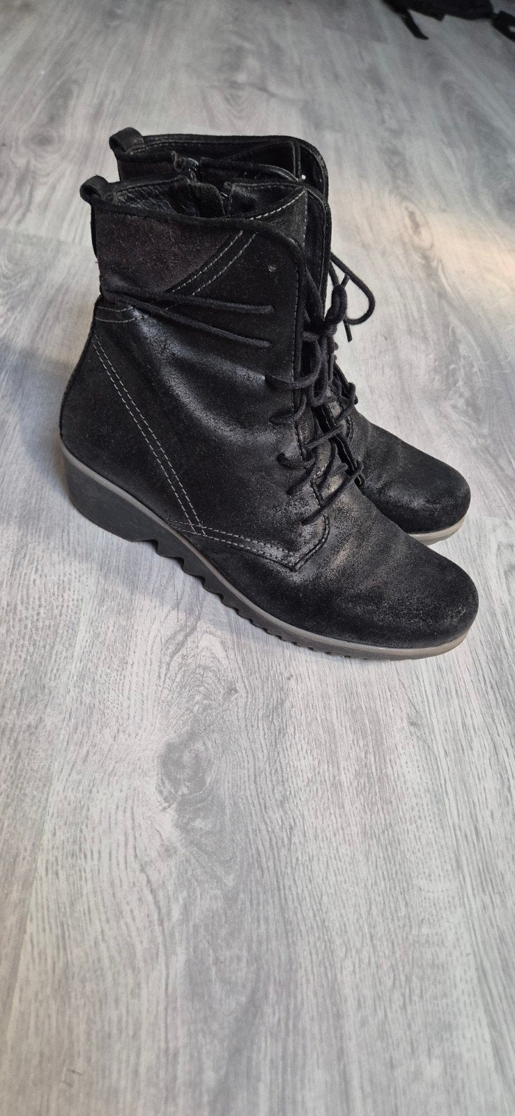hele mooie schoenen/ laarsjes van Wolky, Wolky, Zwart, Lage of Enkellaarzen, Ophalen of Verzenden