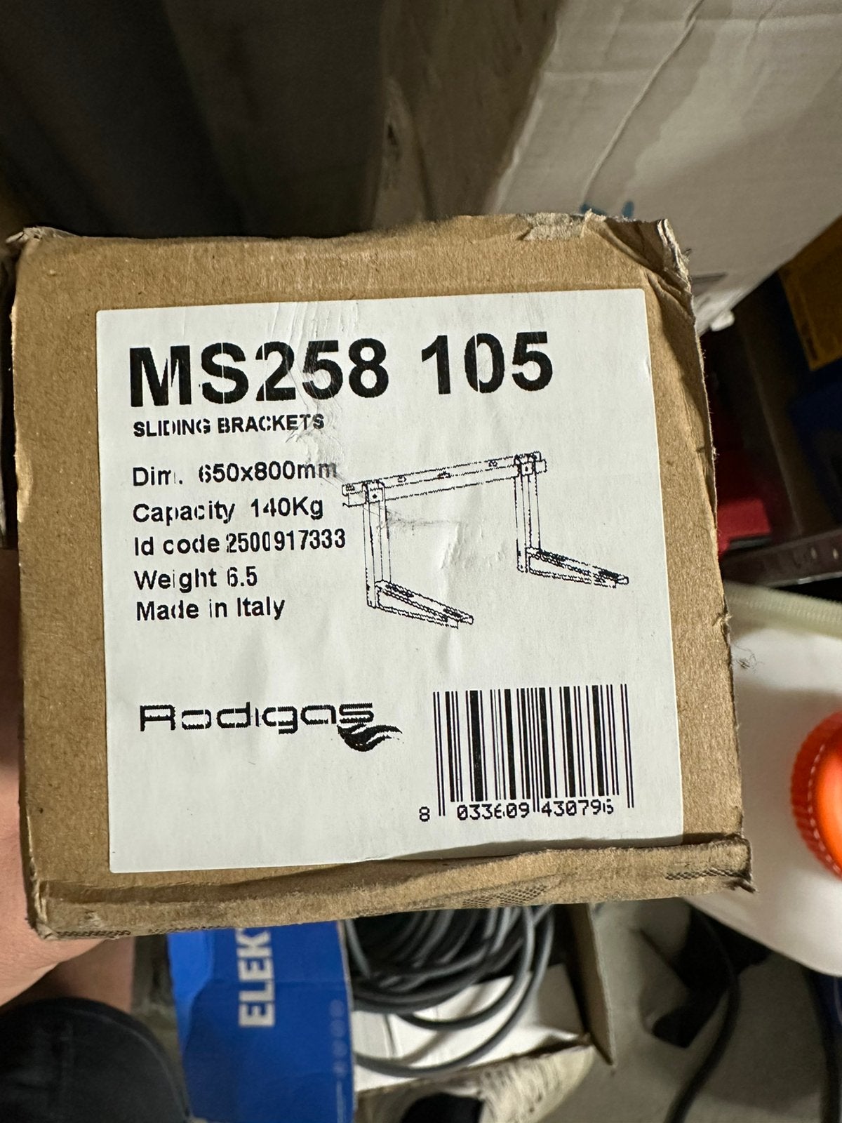 Rodigas ms258 muurbeugel airco, Ophalen, Minder dan 60 m³, Nieuw, 3 snelheden of meer