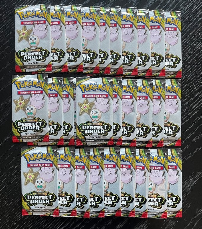 Pokemon Perfect Order fun packs met 3 kaarten - 20 stuks, Ophalen of Verzenden, Nieuw, Foil