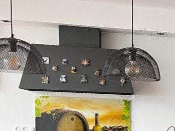te koop afzuigkap zonder magneten, Ophalen, Gebruikt, 4 kookzones, Vrijstaand