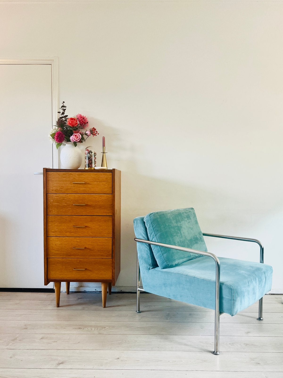 Prachtige vintage ladekast ‘50/‘60 mid-century Deense stijl