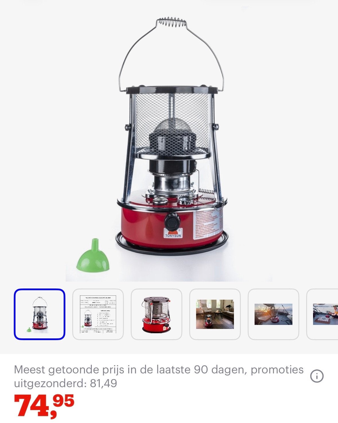 Foetsie Petroleum Kachel - Draagbare Kerosine Heater, Ophalen, Zo goed als nieuw