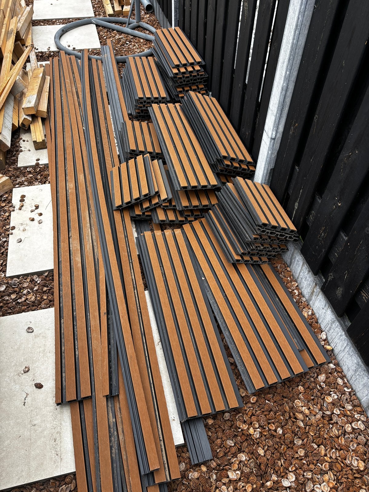 Composiet panelen black en teak verschillende afmetingen, Ophalen, Nieuw