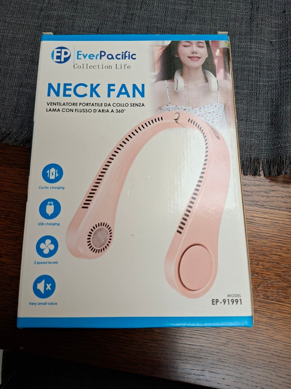 Nek ventilator, Audio, Tv en Foto, Koptelefoons, Overige typen, Zo goed als nieuw, Wit, Ophalen