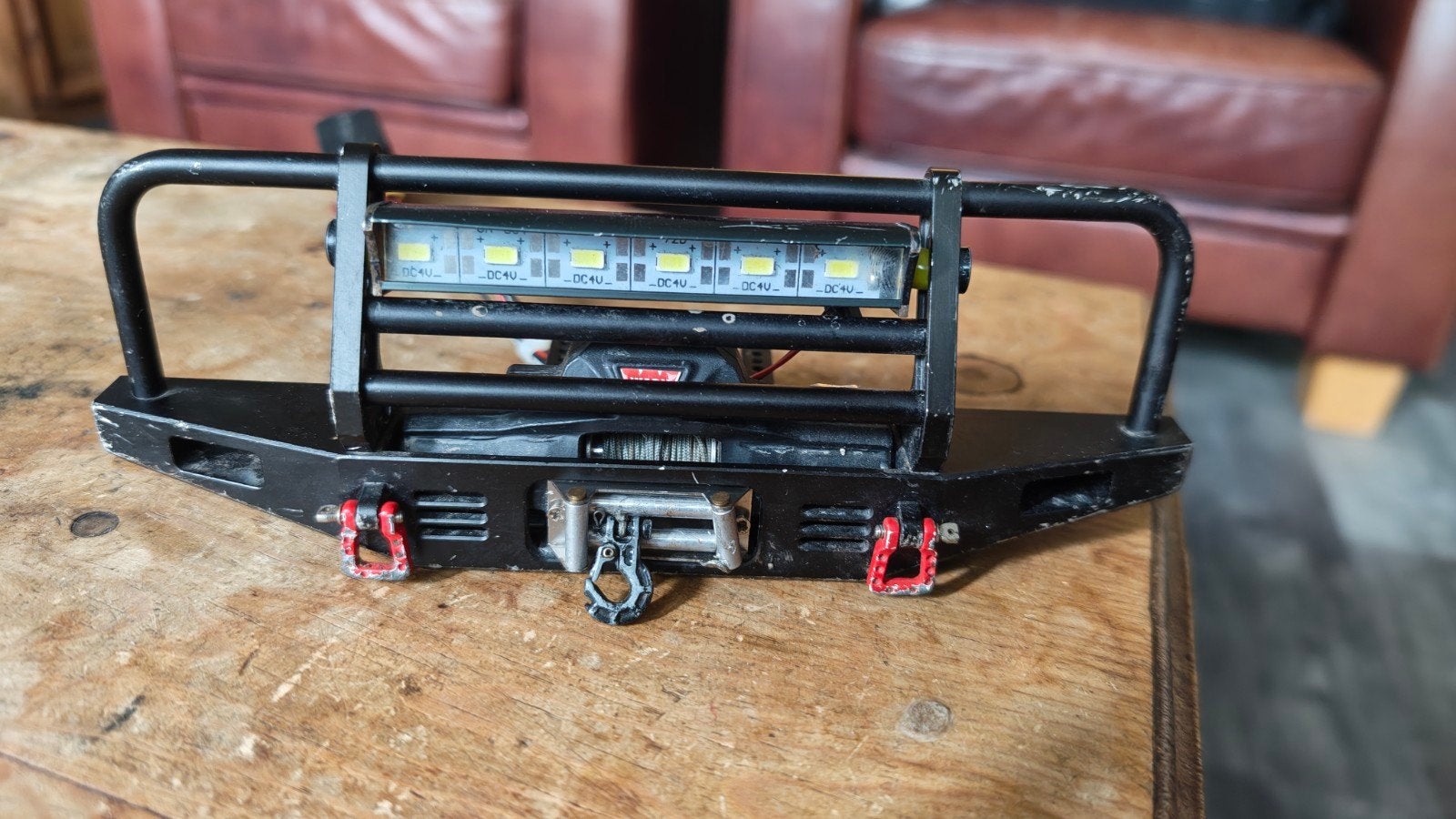 RC Auto Bumper met Lier en Afstandsbediening, Ophalen of Verzenden, Draadloos, Gebruikt