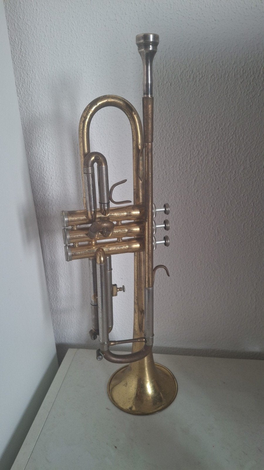 Jupiter Bb-trompet (K.H.S.) – incl. Denis Wick London 5 mond, Muziek en Instrumenten, Ophalen of Verzenden, Gebruikt, Bes-trompet
