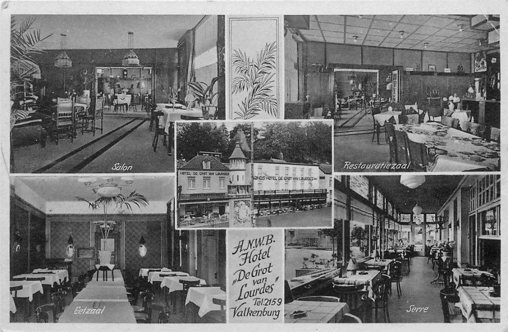 388-488-033 Valkenburg ANWB Hotel De Grot van Lourdes, Verzenden, Voor 1920, Limburg