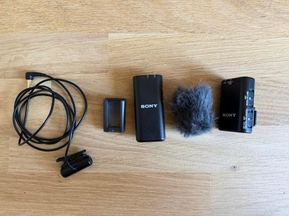 Sony ECM-W2BT(R) microfoon en Sony ECM-LV1 lavalier, Ophalen of Verzenden, Nieuw, Overige typen, Draadloos
