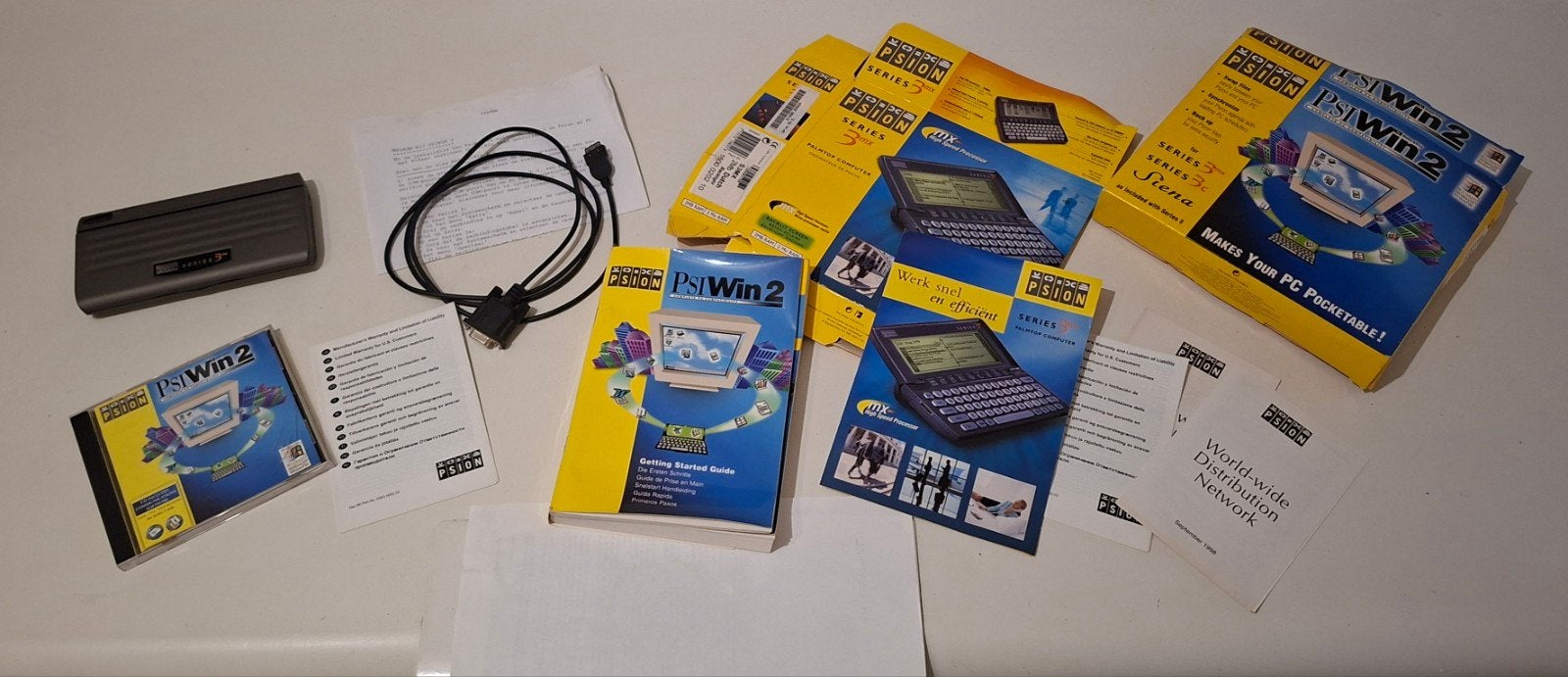 Defecte Psion 3MX palmtop incl CD, handleiding en datakabel, Ophalen of Verzenden, Niet werkend