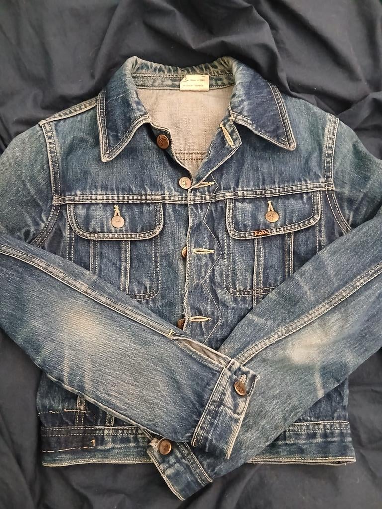 Vintage denim jacket van Lois jaren 70, Blauw, Ophalen of Verzenden, W30 - W32 (confectie 38/40), Lois