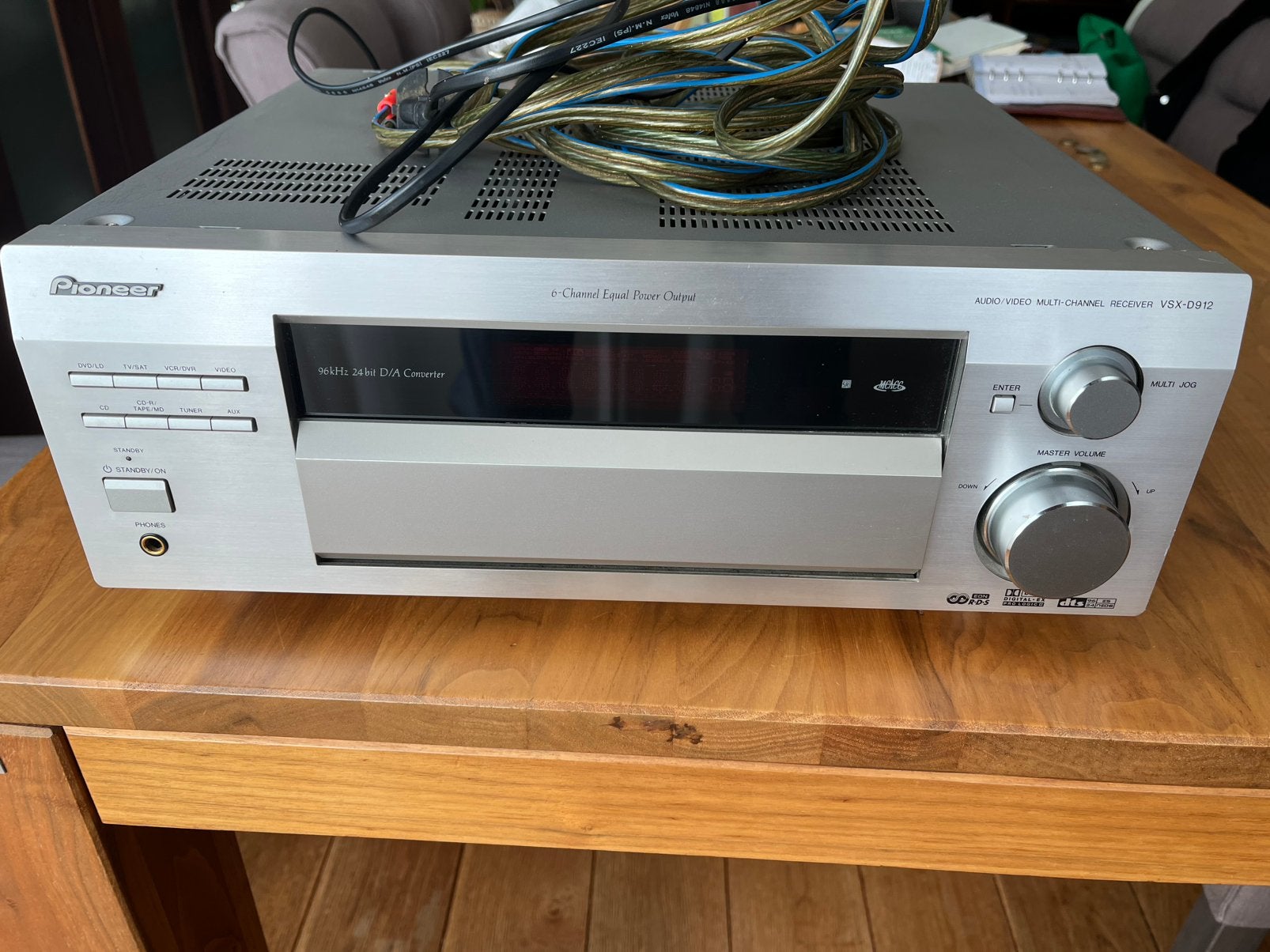 PIONEER receiver VSX D 912, Ophalen of Verzenden, Gebruikt, 120 watt of meer, Pioneer
