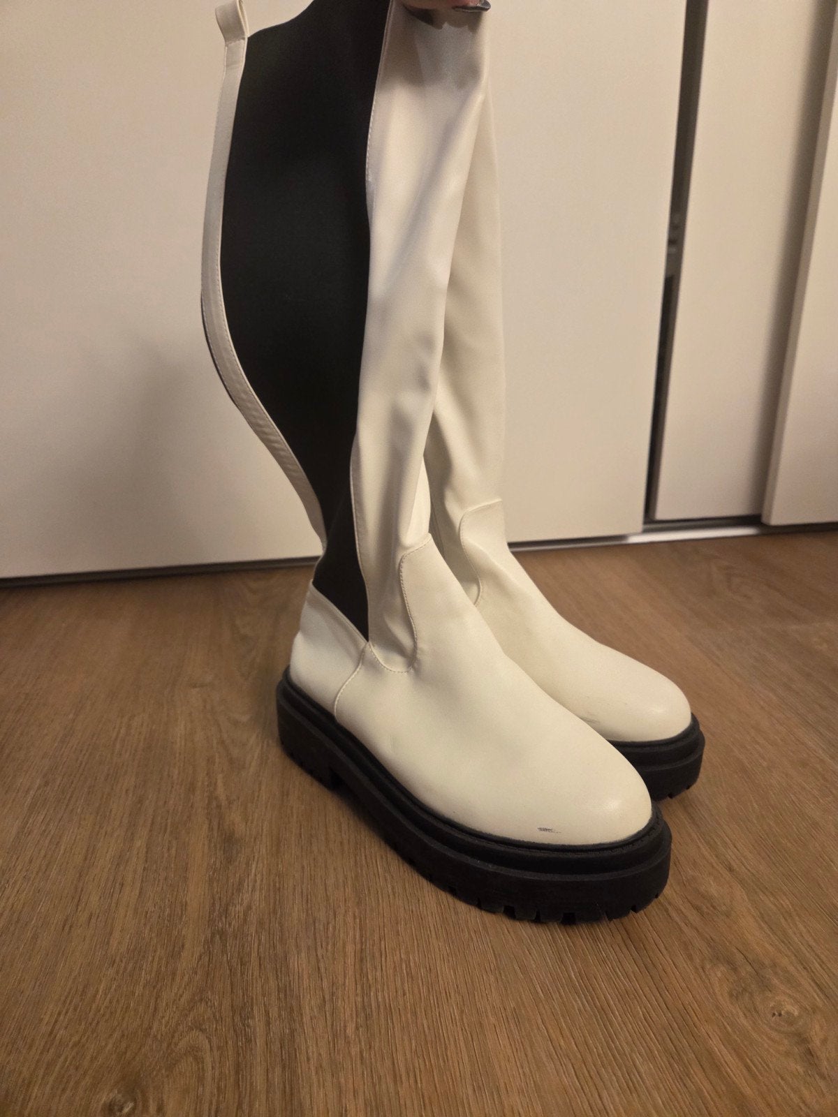 Raid Wide Fit Laarzen tot onder de knie - Maat 39, Hoge laarzen, Verzenden, Wit, Raid Wide Fit