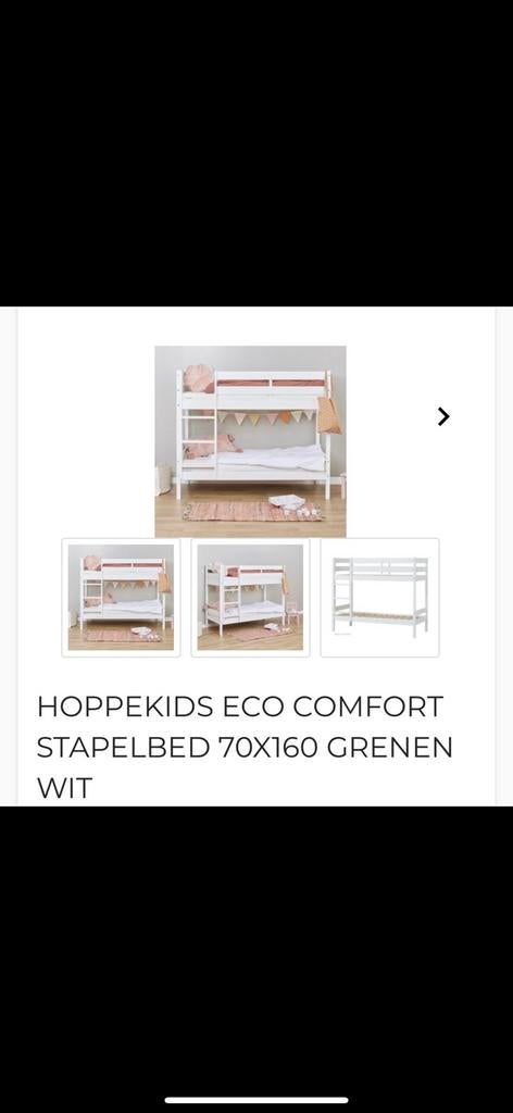 Hoppekids stabelbed wit, Ophalen, Zo goed als nieuw, Stapelbed