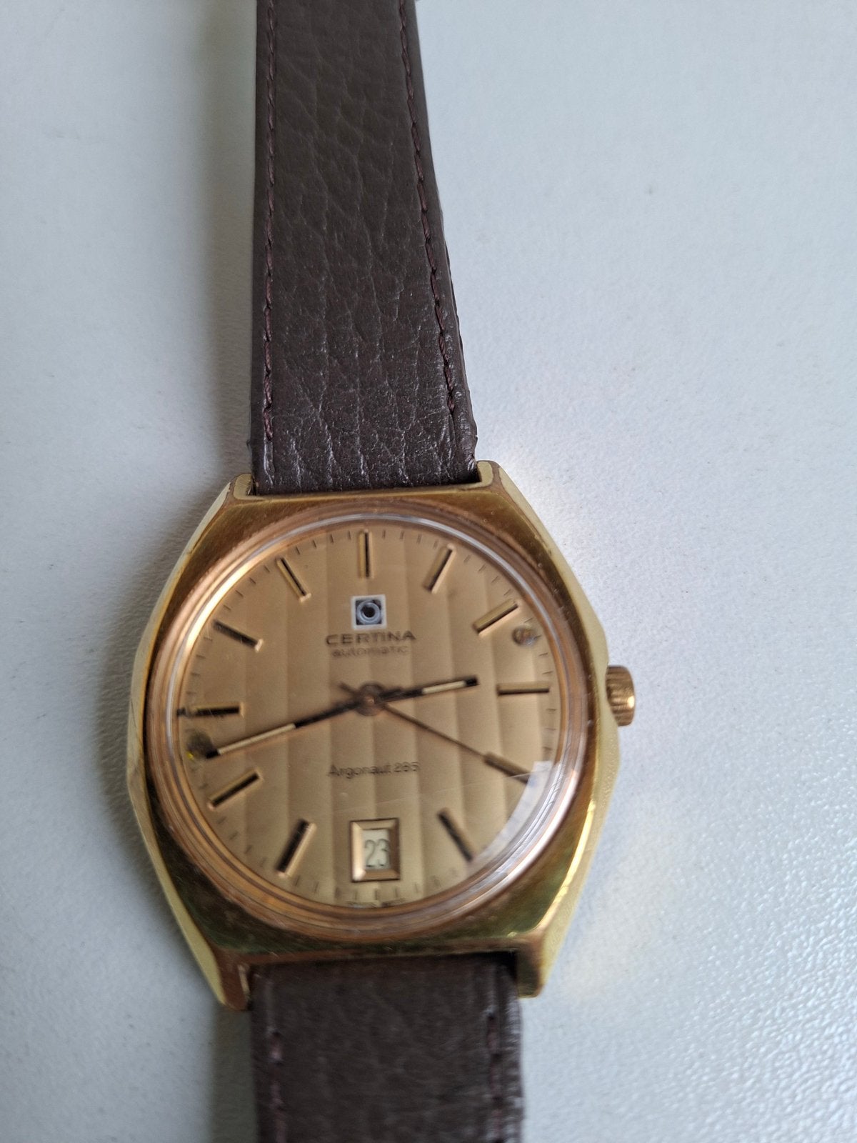 certina argonaut 285 automatic let op wijzerplaat, Ophalen of Verzenden, Staal, Overige merken, 1960 of later