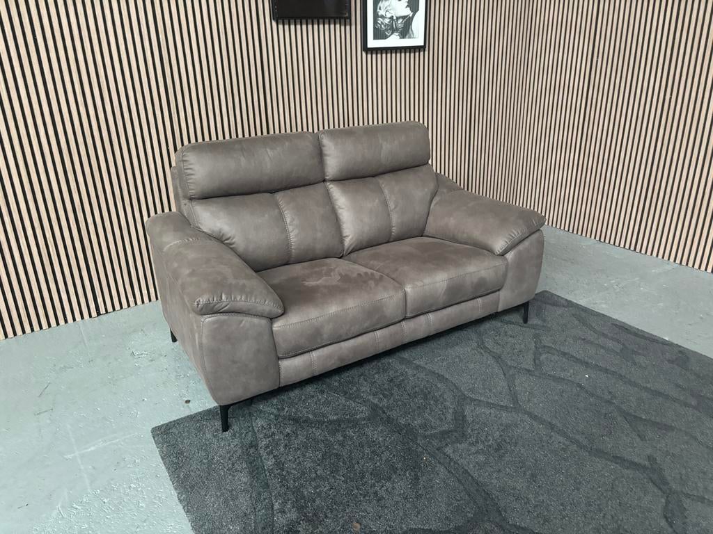 GRATIS LEVERING Tweezits Bank Donkergroen 170x90 SHOWMODEL, 150 tot 200 cm, 75 tot 100 cm, Ophalen of Verzenden, Rechte bank