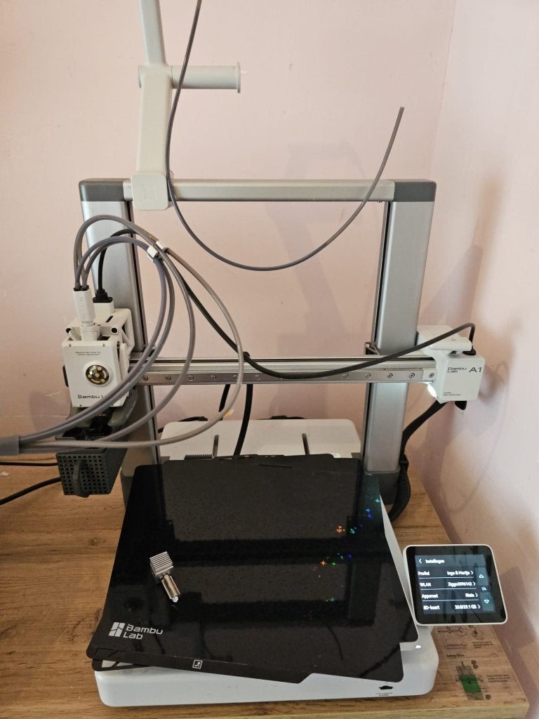 Bambu Lab A1 3D-printer met AMS Lite en filament, Ophalen, Gebruikt, Ingebouwde Wi-Fi, Bambu lab A1
