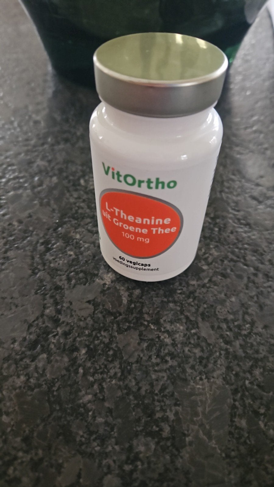 VitOrtho L-Theanine uit Groene Thee 100mg - 60 vegicaps, Ophalen of Verzenden, Nieuw, Overige typen
