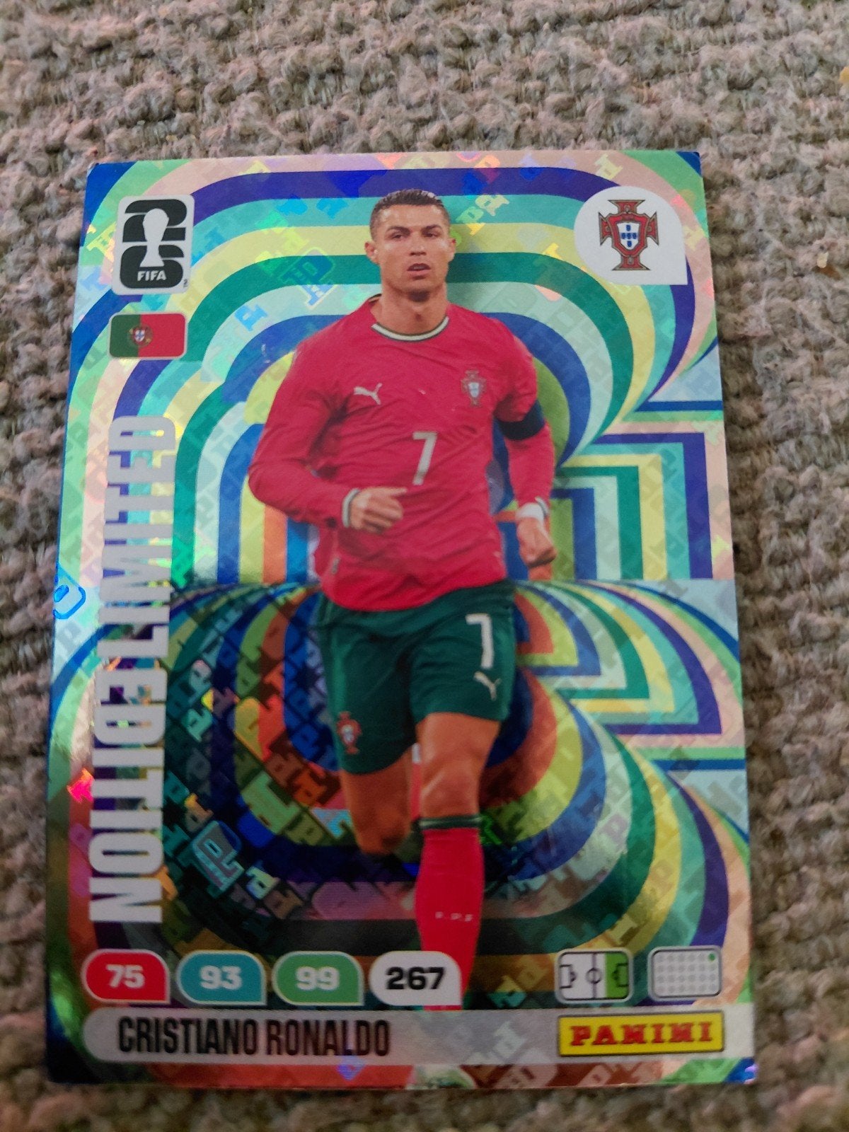 Cristiano Ronaldo FIFA Limited Edition Panini Kaart, Ophalen of Verzenden