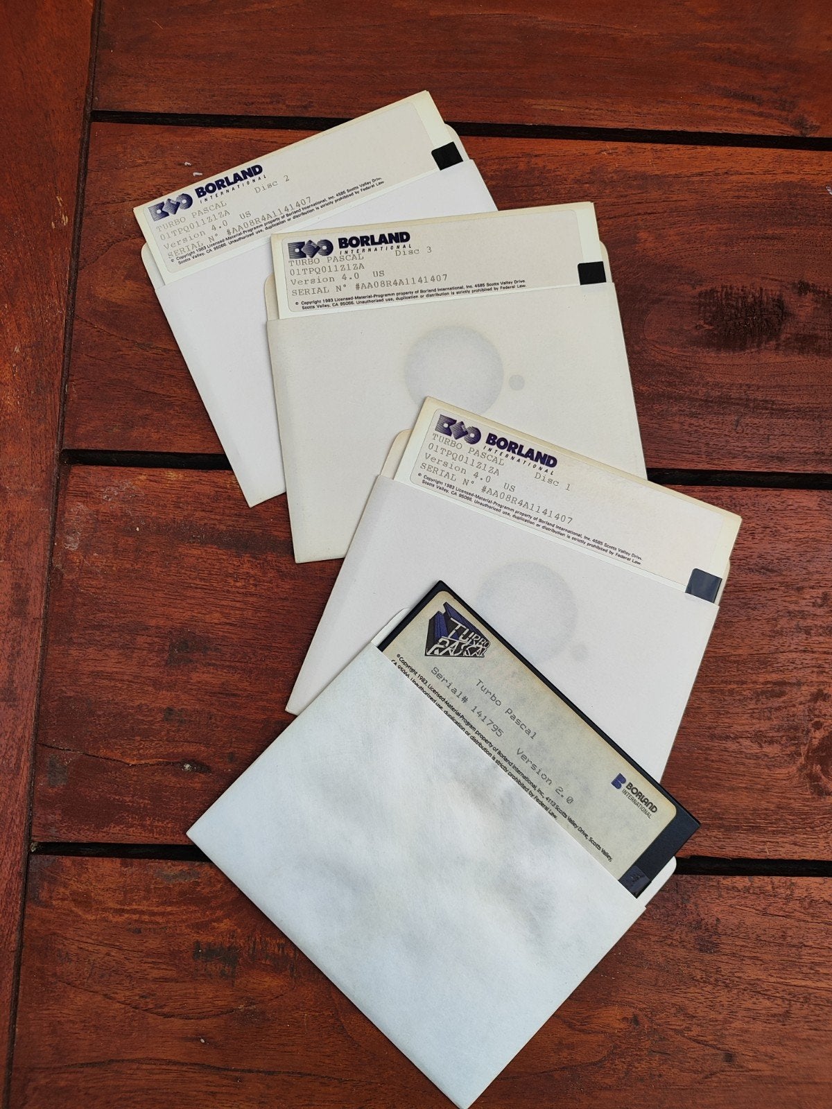Borland turbo pascal 5.25 diskettes, Ophalen of Verzenden
