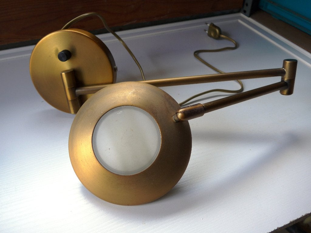 Lamp met zwenk-arm, Ophalen, Dimbaar, Gebruikt, Overige fittingen