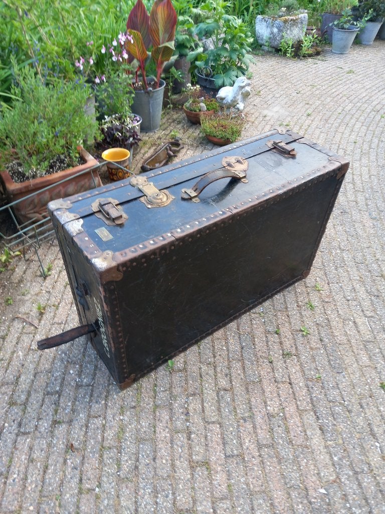 grote vintage koffer salontafel, Vo, Gebruikt, 100 tot 150 cm, Vo