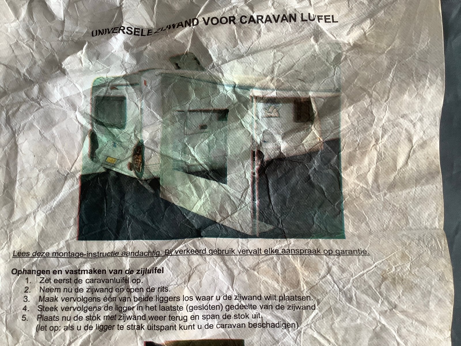 Bo-Camp Universele Zijwand voor Caravan Luifel, Ophalen of Verzenden, Gebruikt, Bo-Camp
