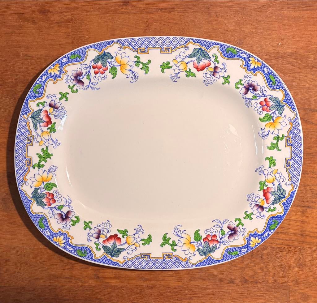Minton antiek Servies Ovale Schaal, Ophalen of Verzenden