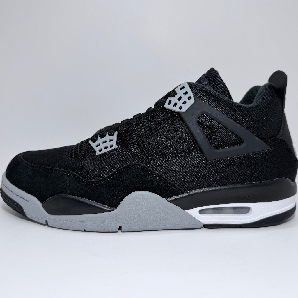 Jordan 4 Retro SE Black Canvas - Maat 45, Kleding | Heren, Zwart, Nieuw, Ophalen of Verzenden, Sneakers of Gympen