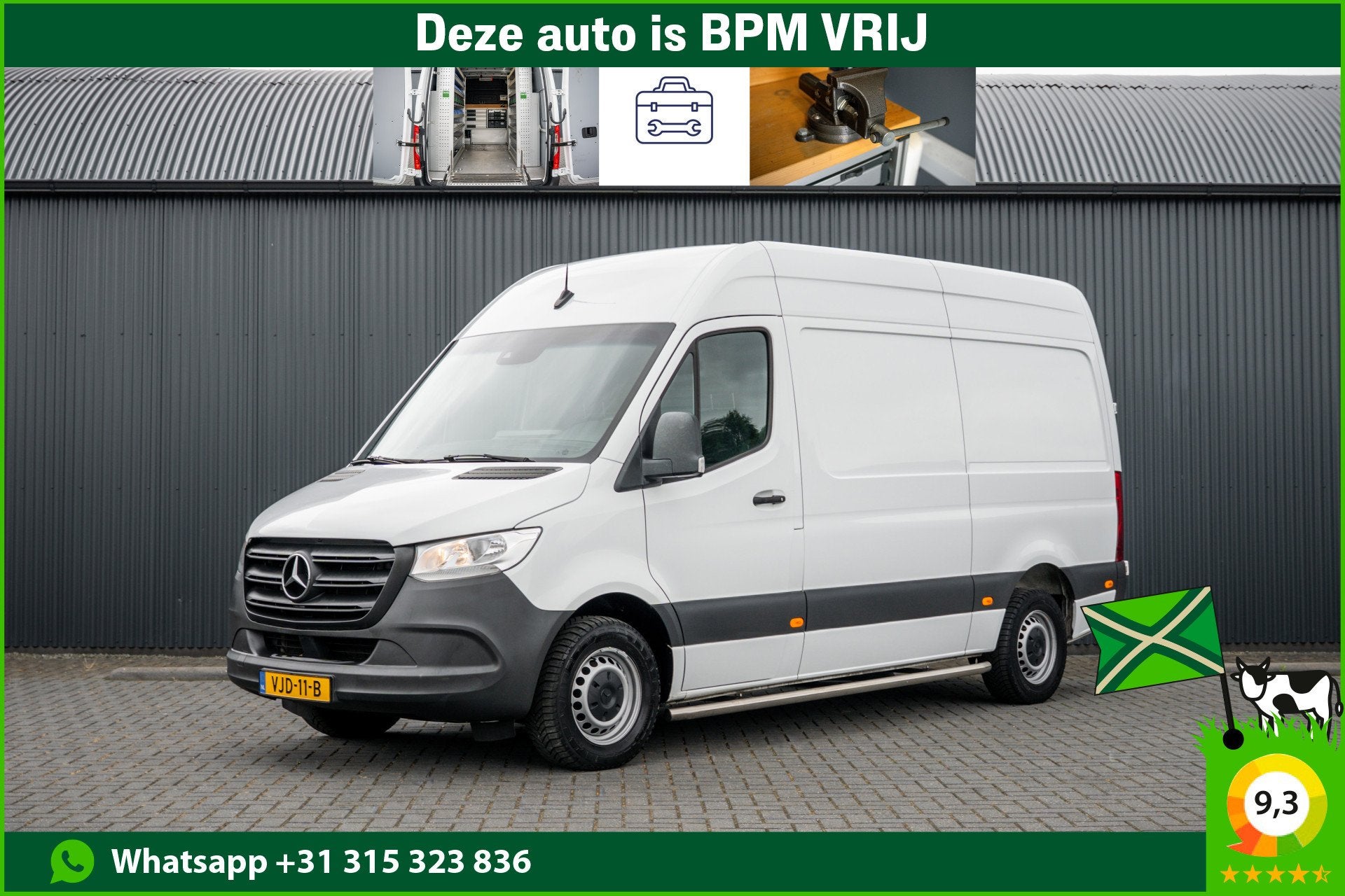 Mercedes-Benz Sprinter 311 CDI RWD L2H2 | Volledig Ingericht, 13 km/l, Gebruikt, 4 cilinders, 2102 kg