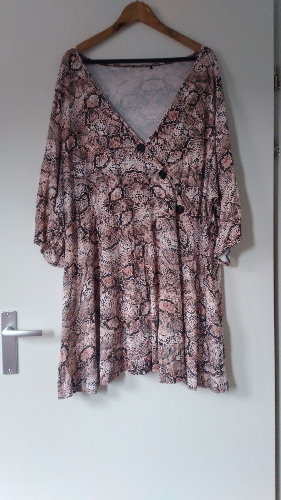 leuke slangenprint tuniek maat 54/56, Kleding | Dames, Grote Maten, Ophalen of Verzenden, Gedragen, Meerkleurig, Blouse of Tuniek