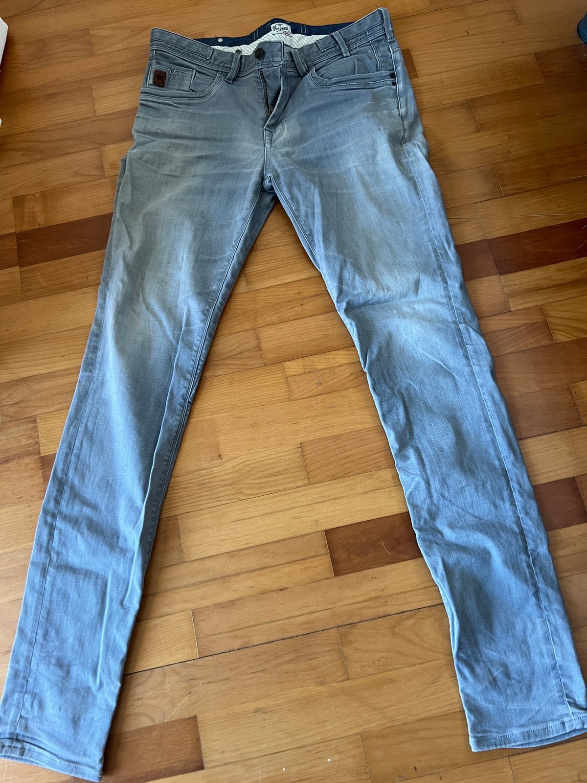 Grijze spijkerbroek Vanguard maat W34/L36, Kleding | Heren, Verzenden, Zo goed als nieuw, Overige maten, Grijs