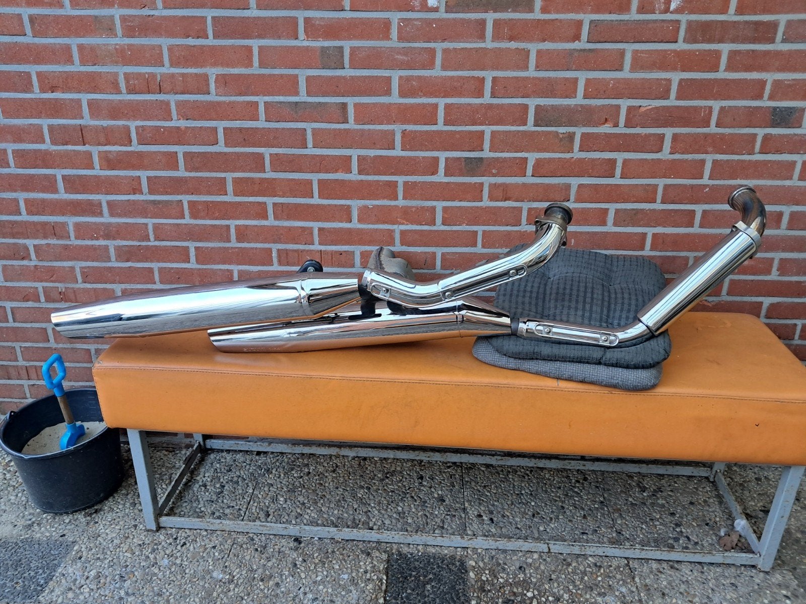Compleet, Uitlaatset, Suzuki, Intruder. VL.1500.lc, Ophalen, Gebruikt