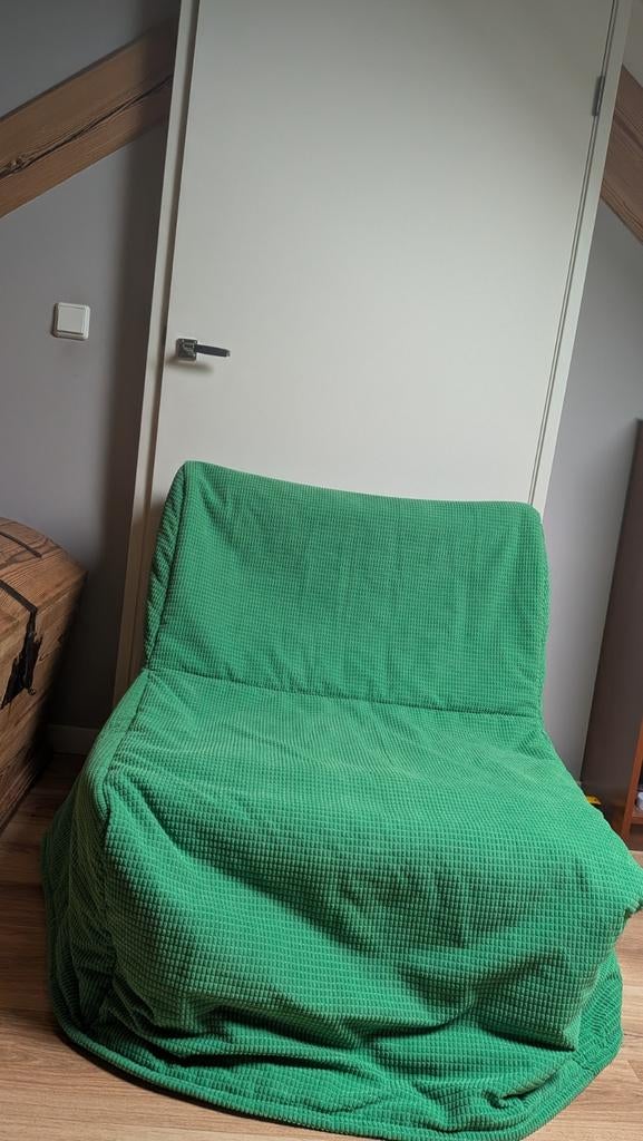 Ikea bed stoel met groene hoes lycksele, Ophalen