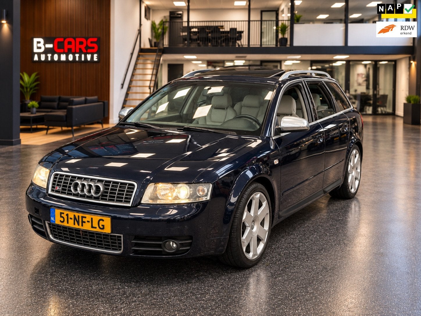Audi A4 Avant 4.2 V8 quattro S4 Pro Line Nap|Bose|Leer|Xenon, Auto's, Gebruikt, Blauw, Origineel Nederlands, Handgeschakeld