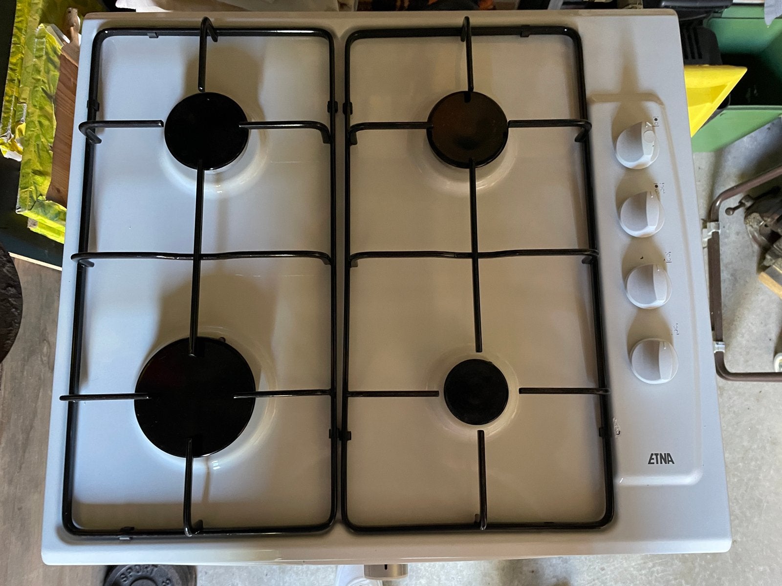 Etna gasfornuis met 4 kookzones - Wit, Witgoed en Apparatuur, Ophalen, Gebruikt, 4 kookzones, Gas