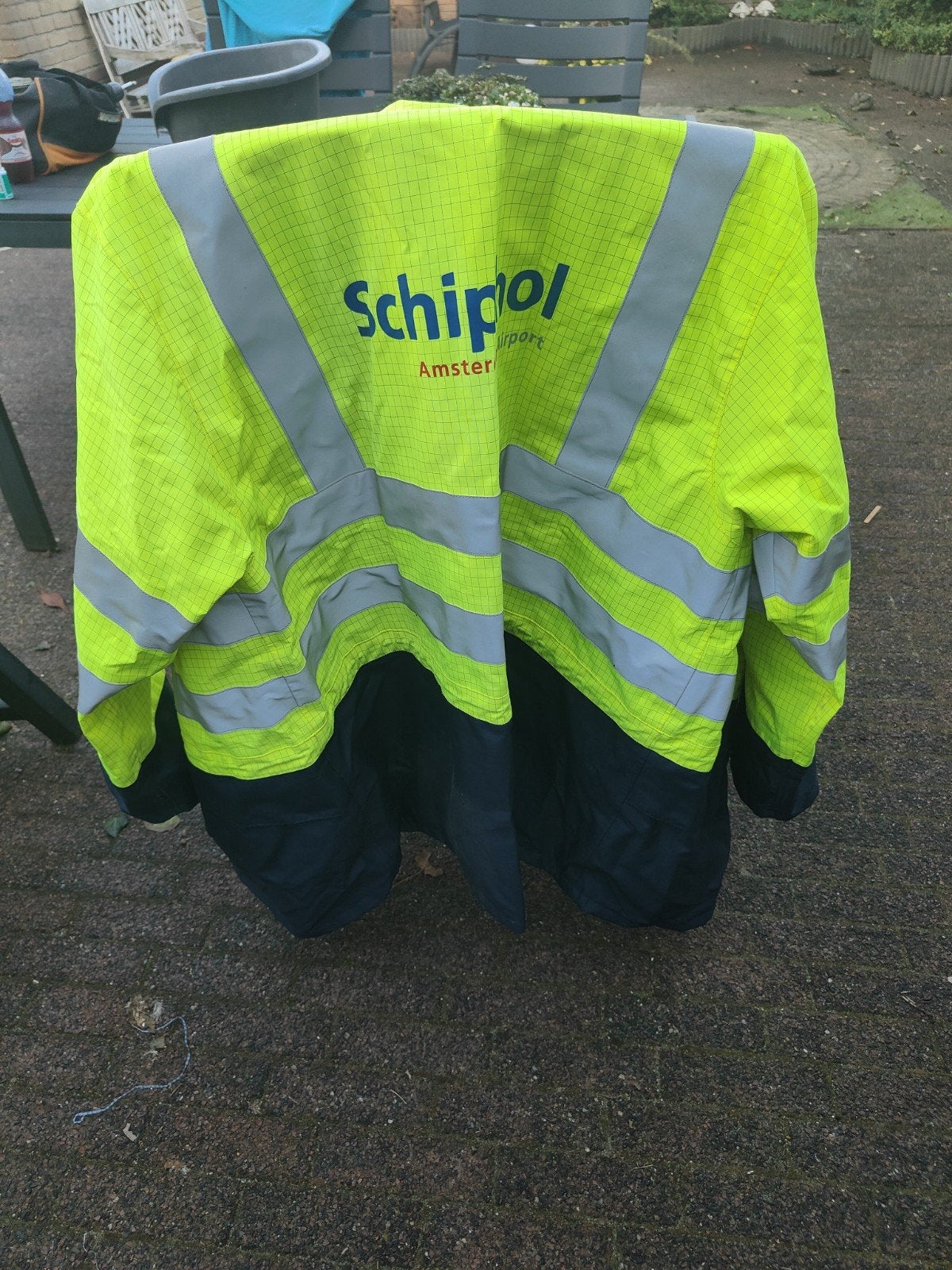 Schiphol Amsterdam Airport Veiligheidsjas met reflectie, Ophalen of Verzenden, Nieuw, Maat 56/58 (XL)