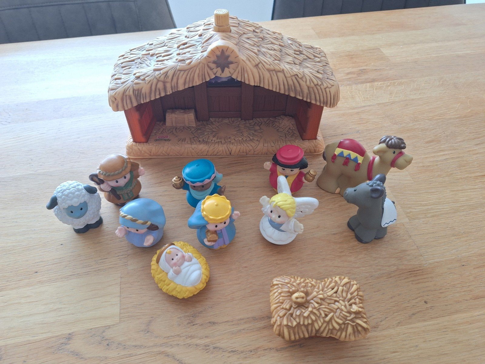 Kerststal met figuren - Fisher-Price Little People stijl, Ophalen of Verzenden