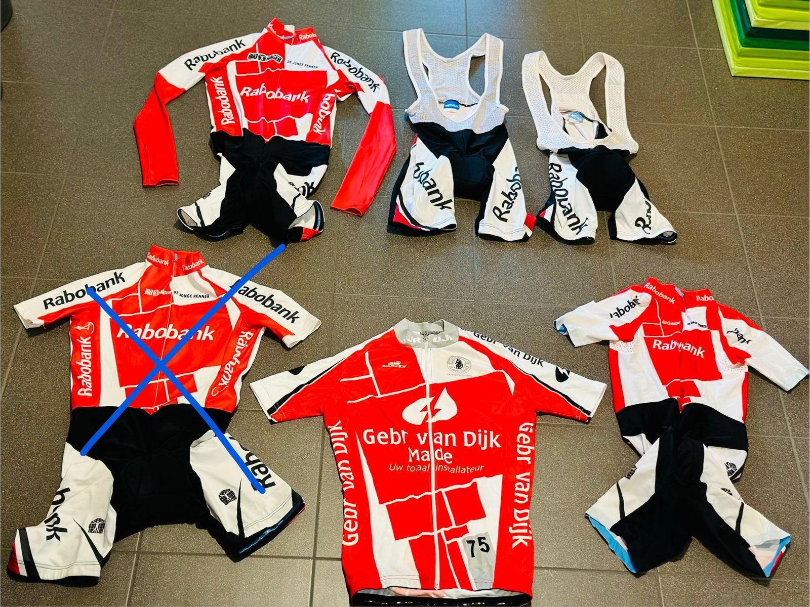 Wielrenkleding wielrenpak snelpak wielrenbroek wielrenshirt, XXS, Kinderen, Ophalen of Verzenden, Zo goed als nieuw