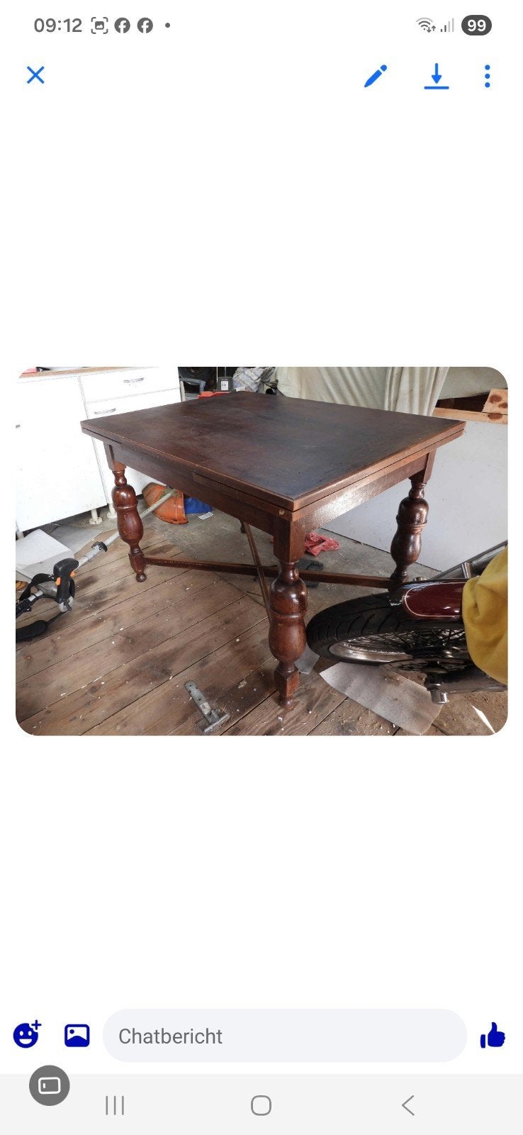 antieke eethoek zet, Huis en Inrichting, Ophalen, Gebruikt, 100 tot 150 cm, 50 tot 100 cm