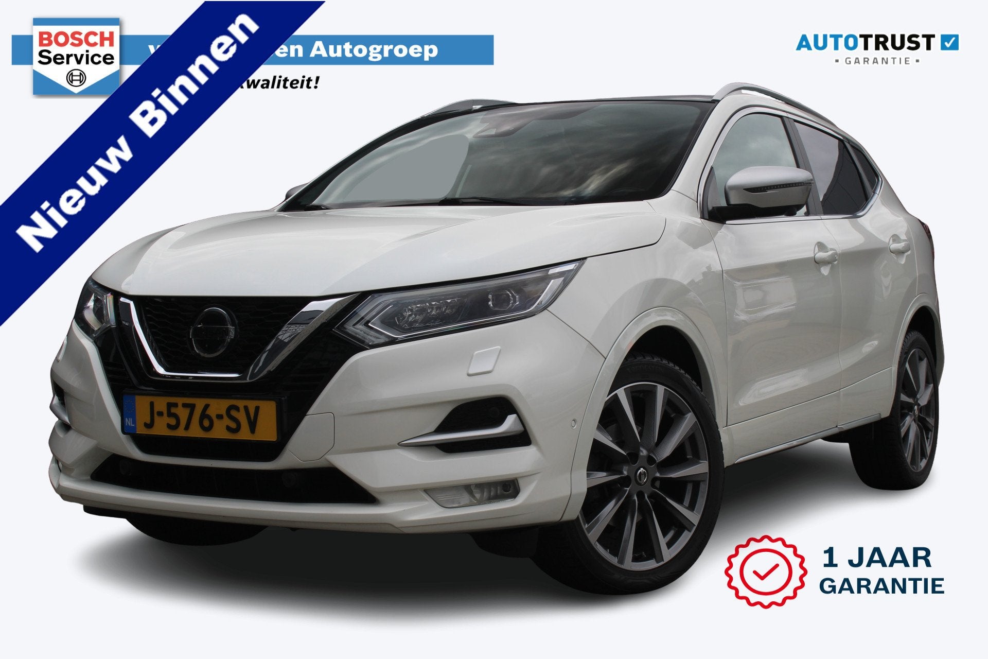 Nissan QASHQAI 1.3 DIG-T Tekna + | Incl. 12 Maanden garantie, Auto's, Nissan, 12 maanden, Gebruikt, 4 cilinders, 160 pk