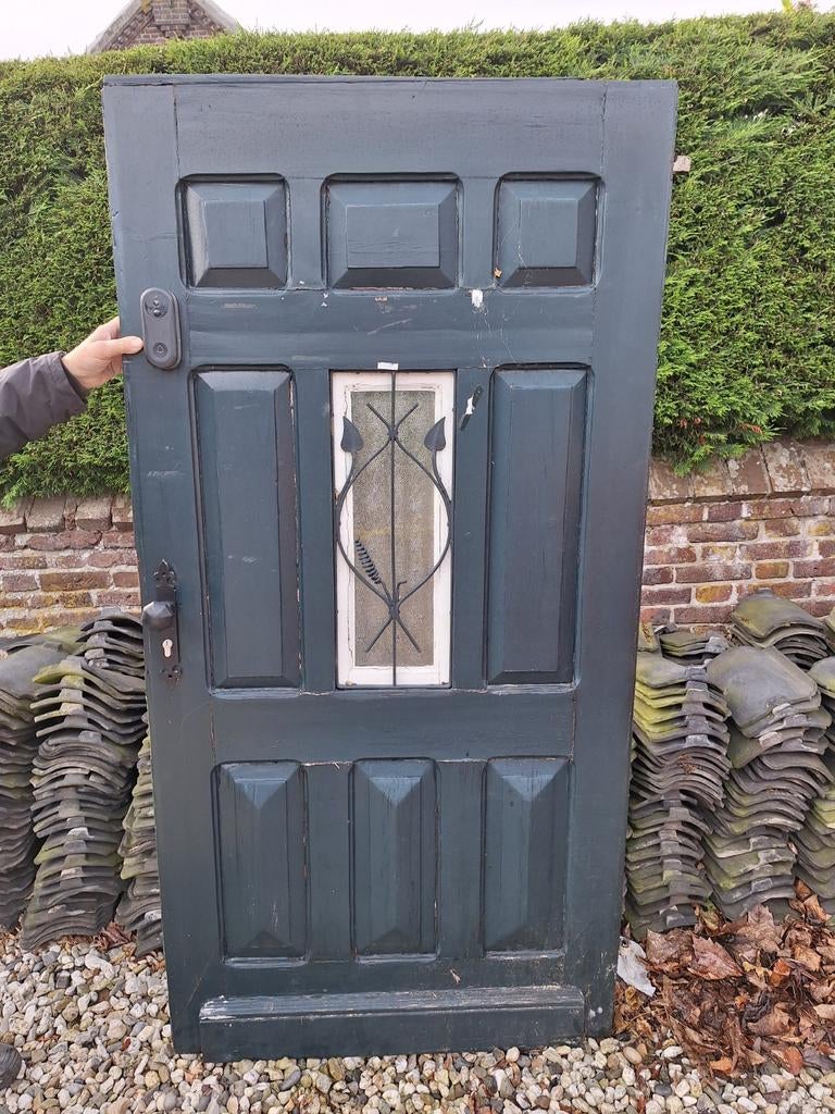 Antieke voordeur paneeldeur, Ophalen, Kunststof, Gebruikt, Binnendeur