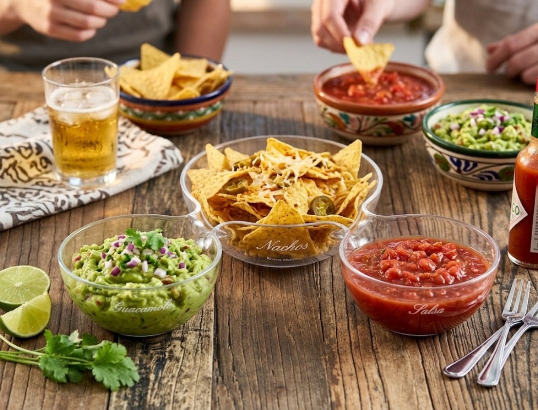 Riviera Maison Nachos, Guacamole & Salsa schaal, Kunststof, Schaal, Ophalen of Verzenden, Zo goed als nieuw